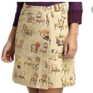 Postmark chair skirt